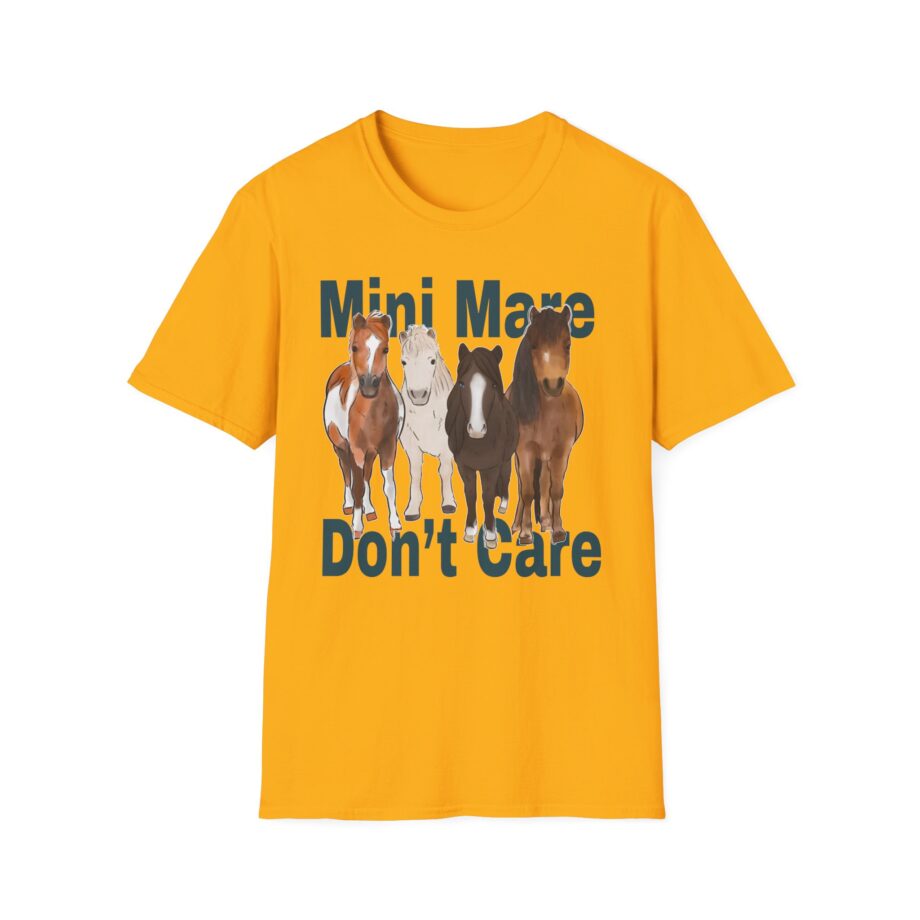 Katie Van Slyke Mini Mare Don't Care Unisex Softstyle T-shirt