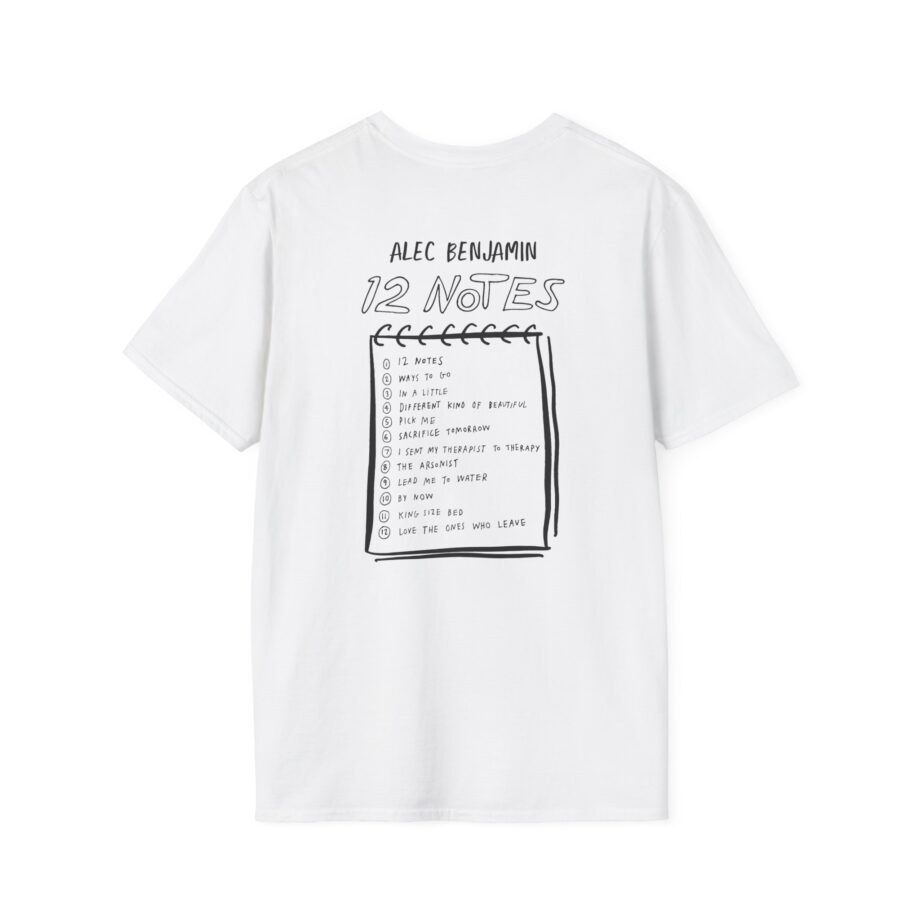 Alec Benjamin 12 Notes Unisex Softstyle T-shirt