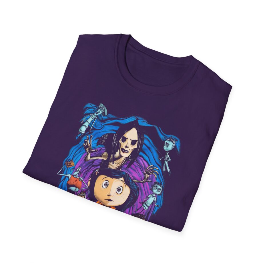 Coraline Spiral Tunnel Character Unisex Softstyle T-shirt