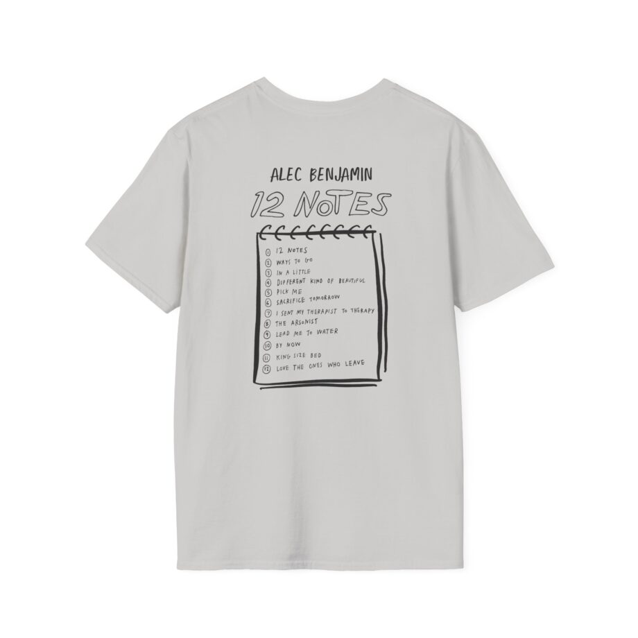 Alec Benjamin 12 Notes Unisex Softstyle T-shirt