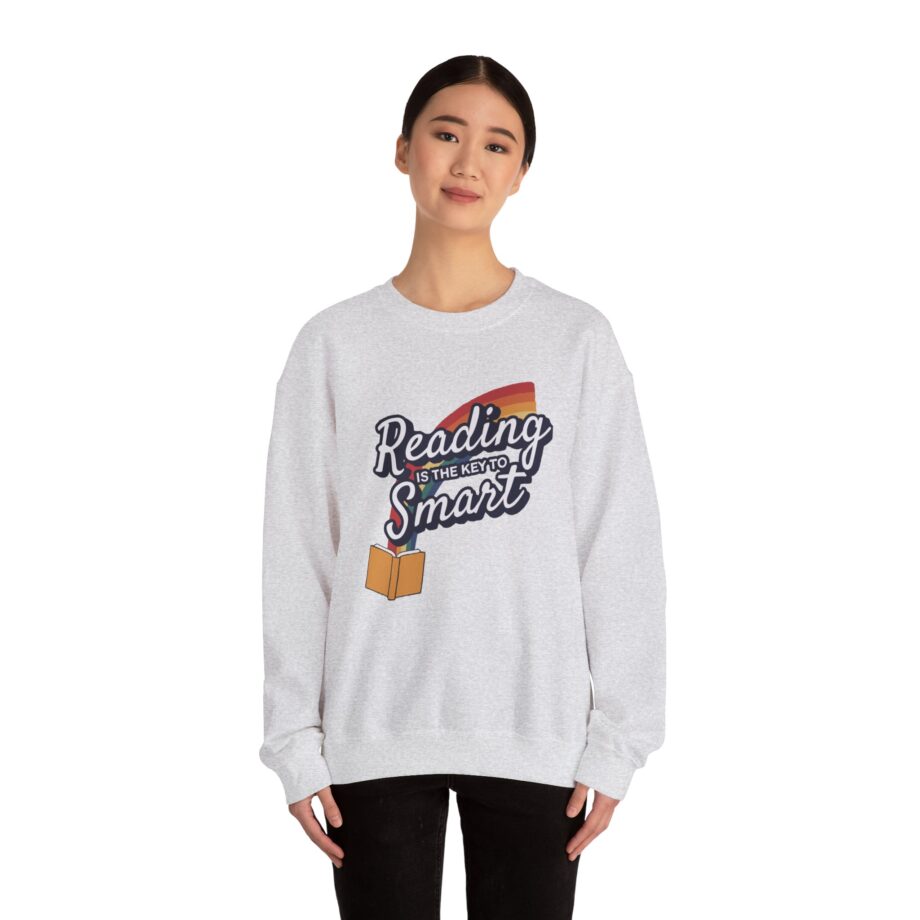 Nate Bargatze Reading is the Key to Smart Unisex Heavy Blend™ Crewneck Sweatshirt