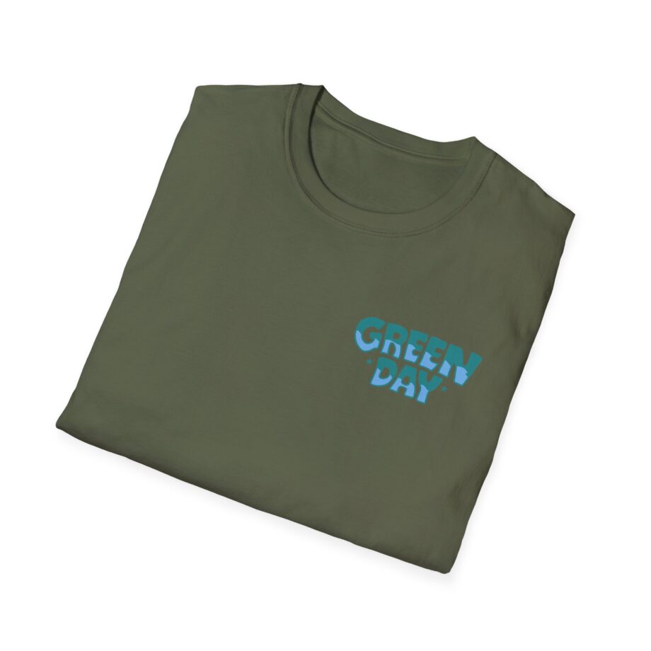 Green Day Blue Skull Unisex Softstyle T-shirt