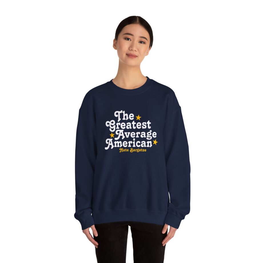 The Greatest Average American Nate Bargatze Unisex Heavy Blend™ Crewneck Sweatshirt