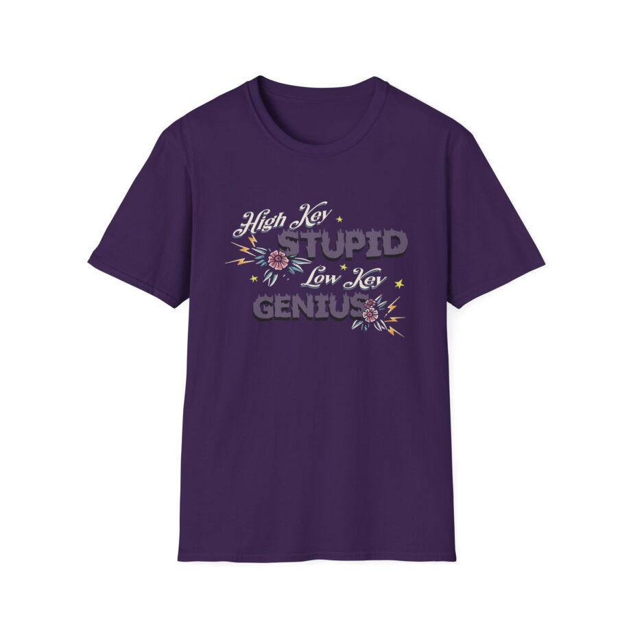 Kallmekris High Key Stupid Genius  Unisex Softstyle T-Shirt