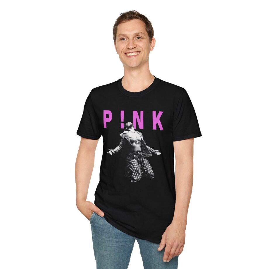 Pink Trustfall Praise Unisex Softstyle T-shirt