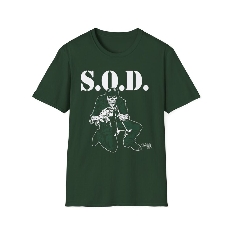 S.o.d. Stormtroopers of Death Schism Tour "85" Speak English or Die Unisex Softstyle T-shirt