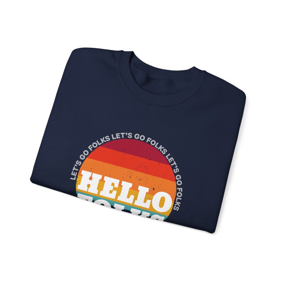 Nate Bargatze Hello Folks Unisex Heavy Blend™ Crewneck Sweatshirt