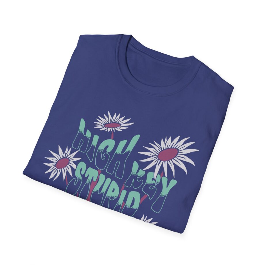 High Key Stupid Low Key Genius Unisex Softstyle T-Shirt