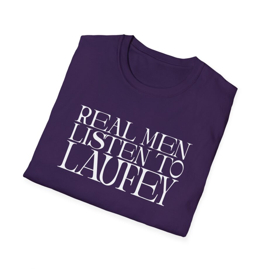 Real Men Listen to Laufey Unisex Softstyle T-Shirt