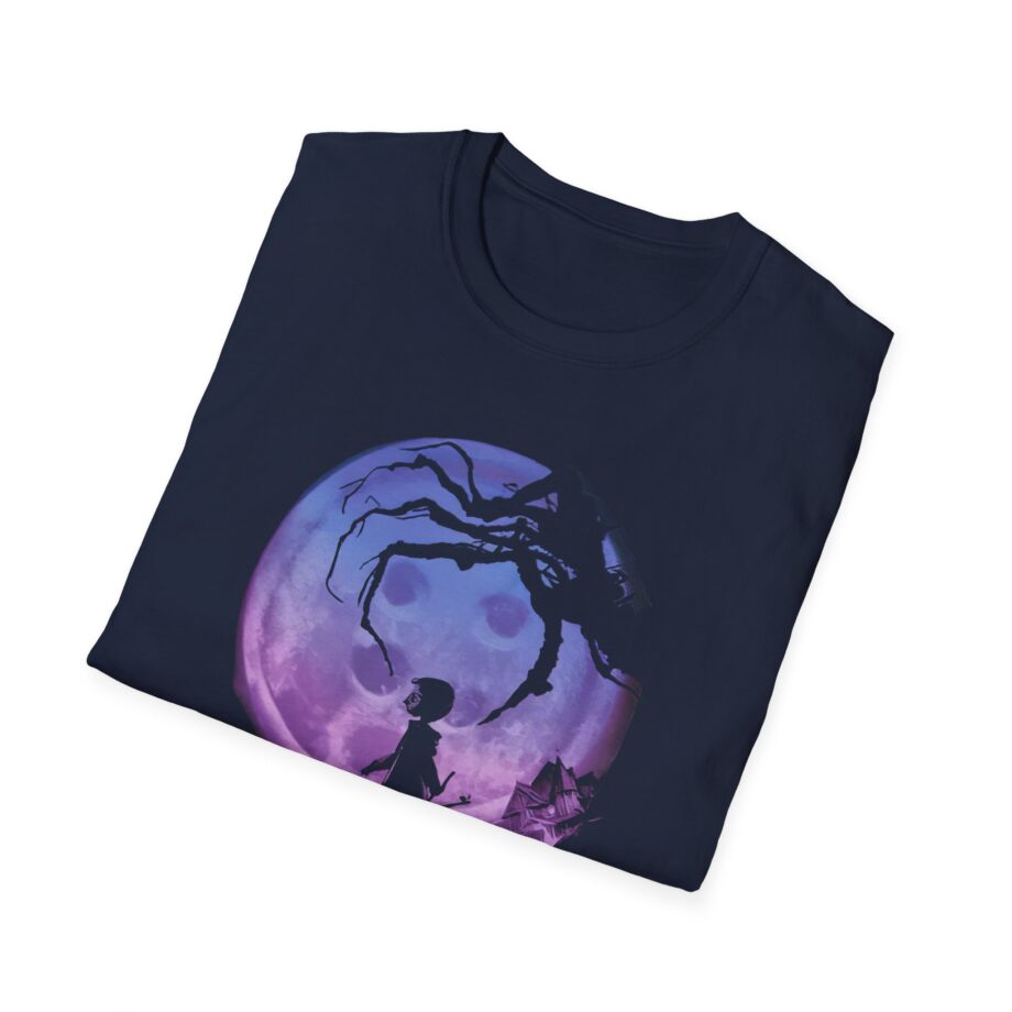Coraline Button Moon Jumbo Print Unisex Softstyle T-shirt
