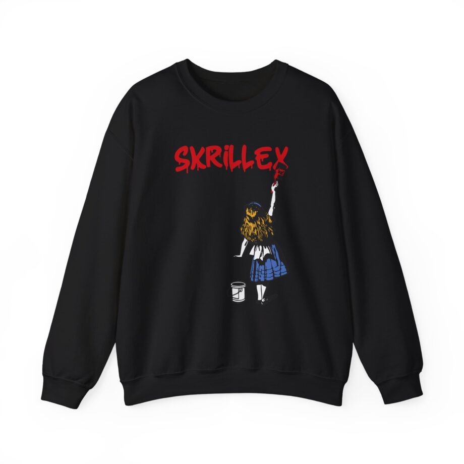 Skrillex red girl Unisex Heavy Blend™ Crewneck Sweatshirt