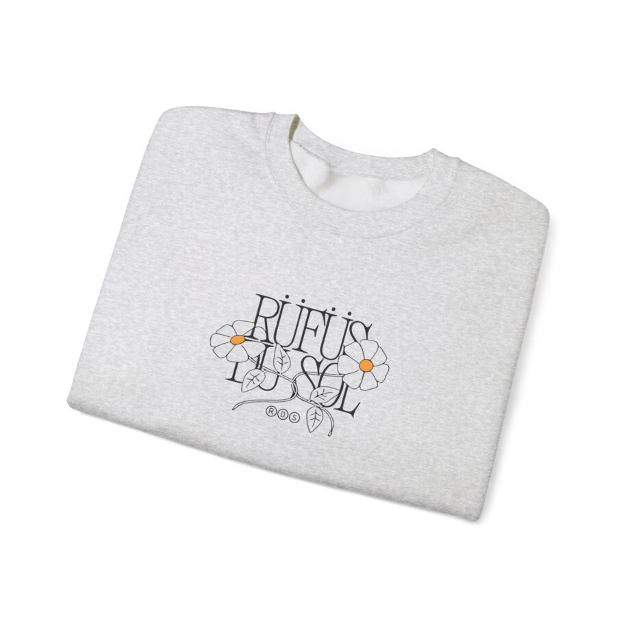 Rufus Du Sol Flower Ecru Unisex Heavy Blend™ Crewneck Sweatshirt