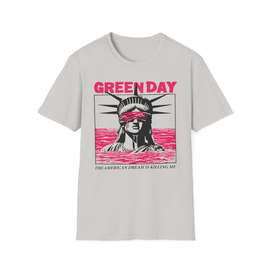 Green Day Lady Liberty Unisex Softstyle T-shirt
