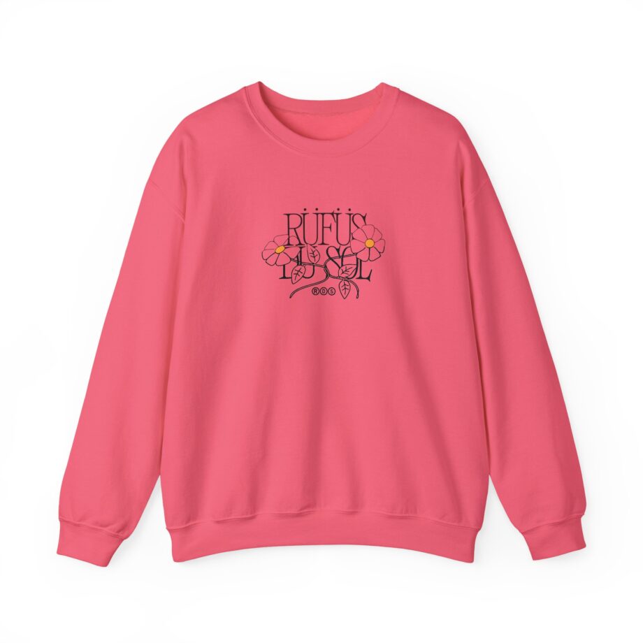 Rufus Du Sol Flower Ecru Unisex Heavy Blend™ Crewneck Sweatshirt