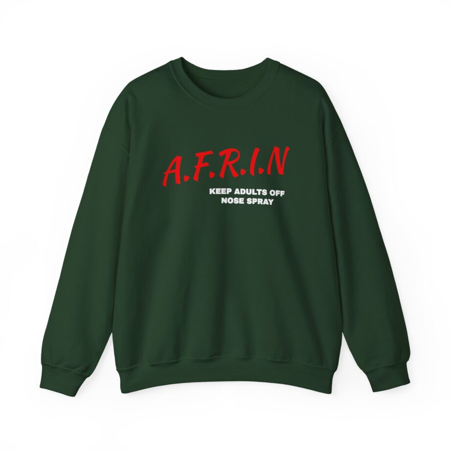 Nate Bargatze Afrin Keep Adults of Nose Spray Unisex Heavy Blend™ Crewneck Sweatshirt