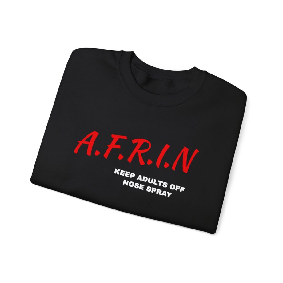 Nate Bargatze Afrin Keep Adults of Nose Spray Unisex Heavy Blend™ Crewneck Sweatshirt