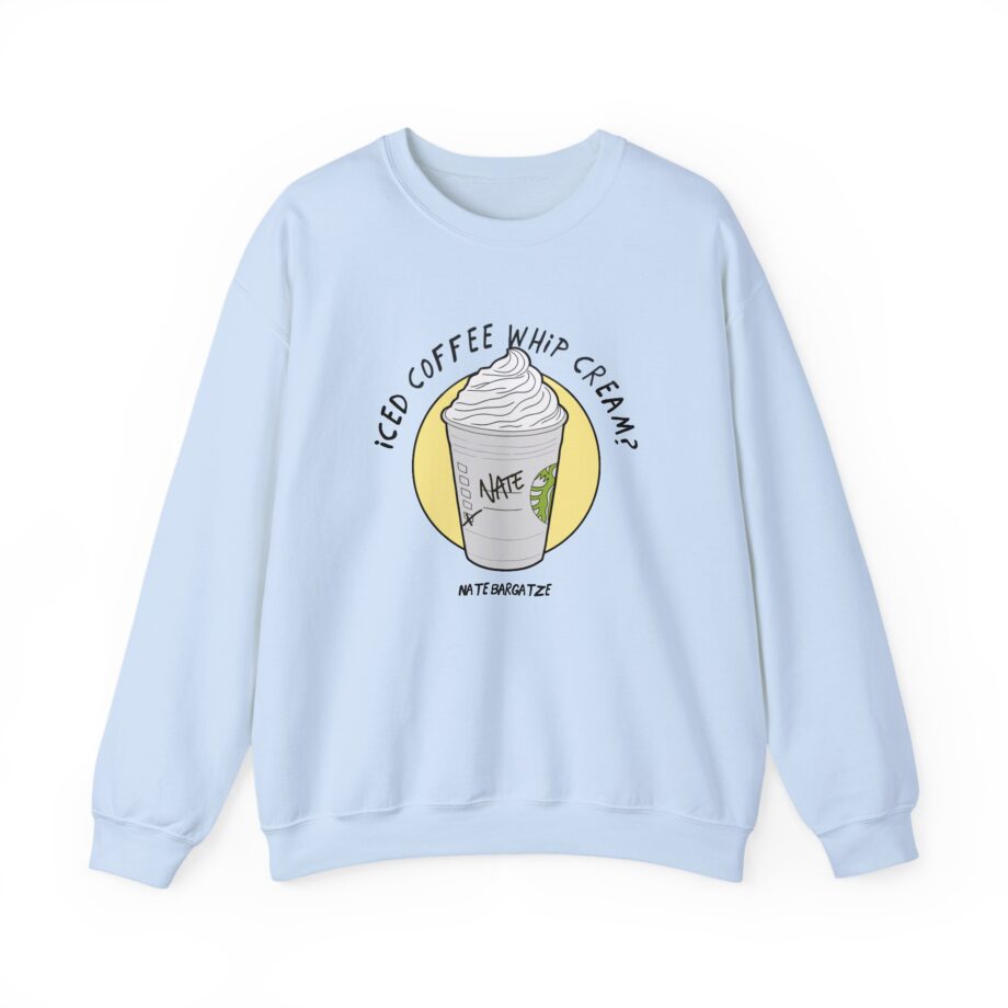 Nate Bargatze - Iced Coffee Whip Cream? Unisex Heavy Blend™ Crewneck Sweatshirt