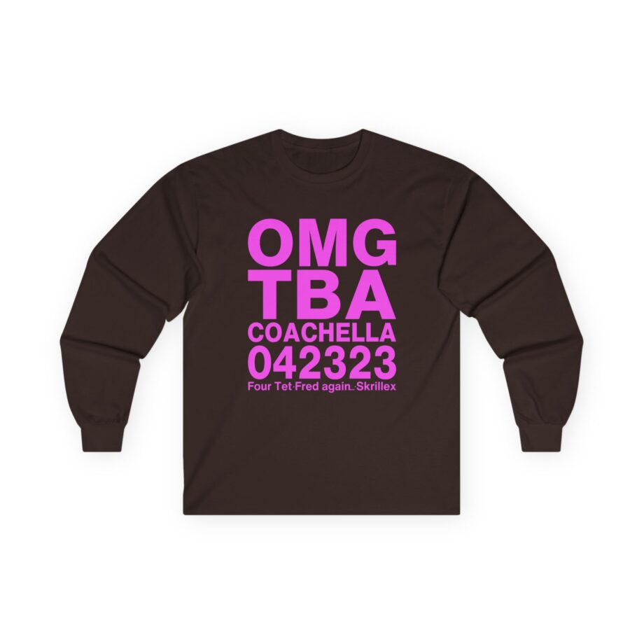 Skrillex OMG ТВА COACHELLA 042323 Four Tet. Fred again Unisex Ultra Cotton Long Sleeve Tee