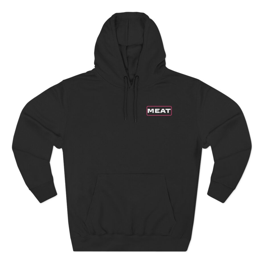 Papa Meat  Three-Panel Fleece Hoodie