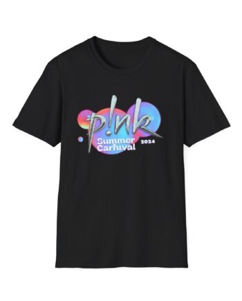 P!nk Split Tie Dye Unisex Softstyle T-Shirt