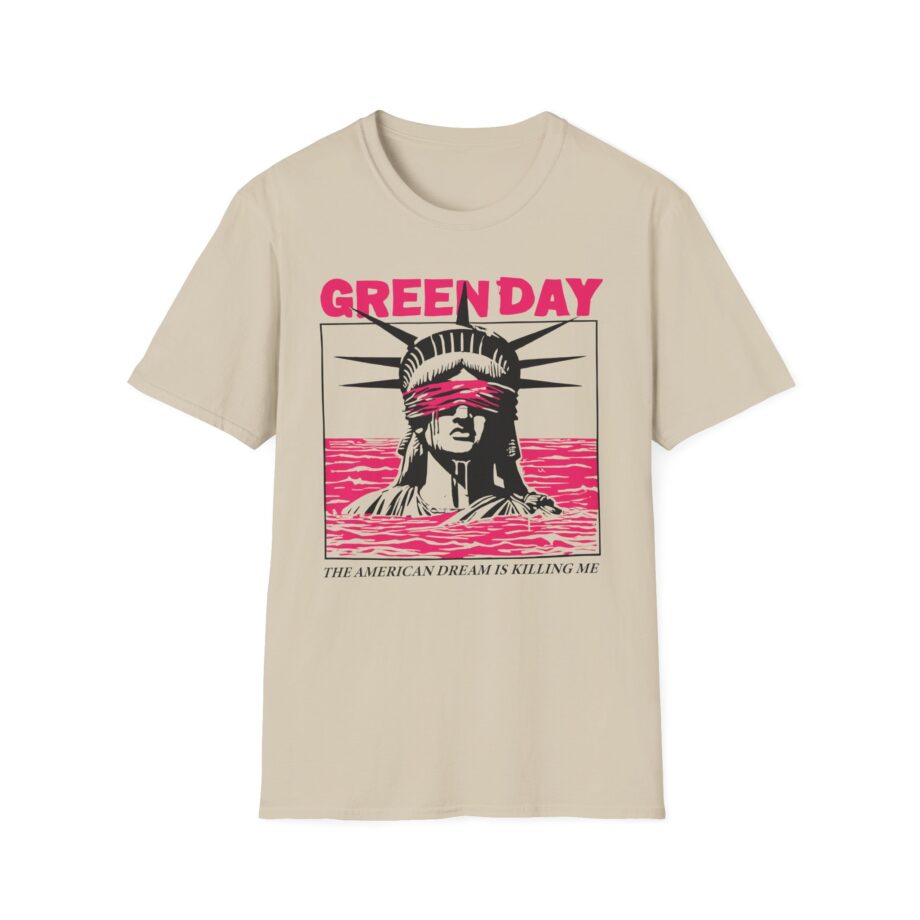 Green Day Lady Liberty Unisex Softstyle T-shirt