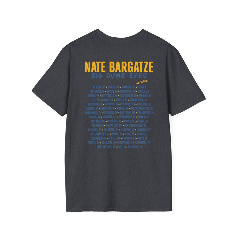 Nate Bargatze Big Dumb Eyes Tour Unisex Softstyle T-Shirt