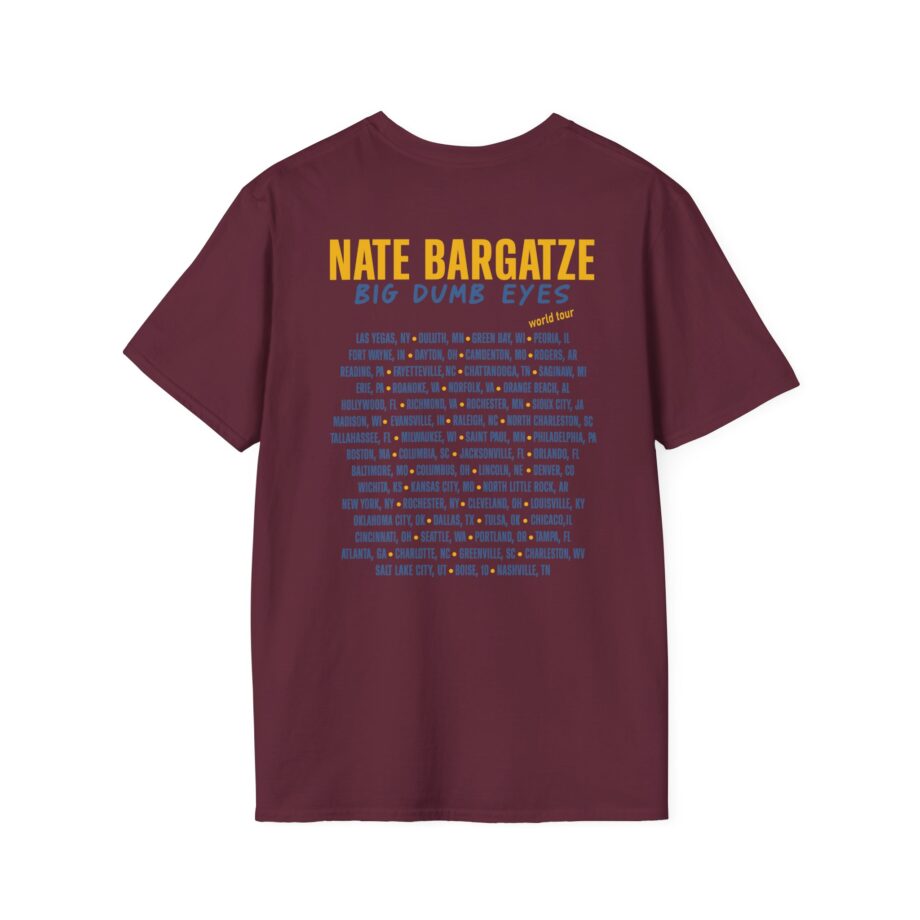 Nate Bargatze Big Dumb Eyes Tour Unisex Softstyle T-Shirt