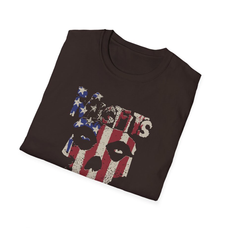 Misfits Stars and Stripes Fiend Skull Unisex Softstyle T-Shirt