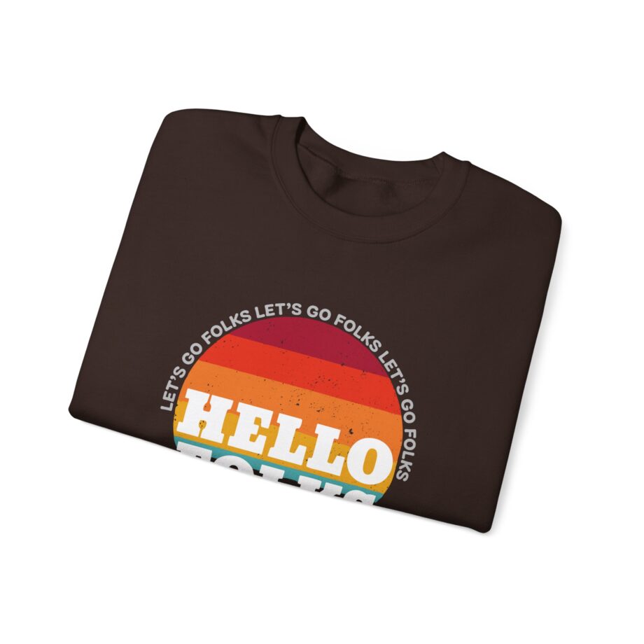 Nate Bargatze Hello Folks Unisex Heavy Blend™ Crewneck Sweatshirt