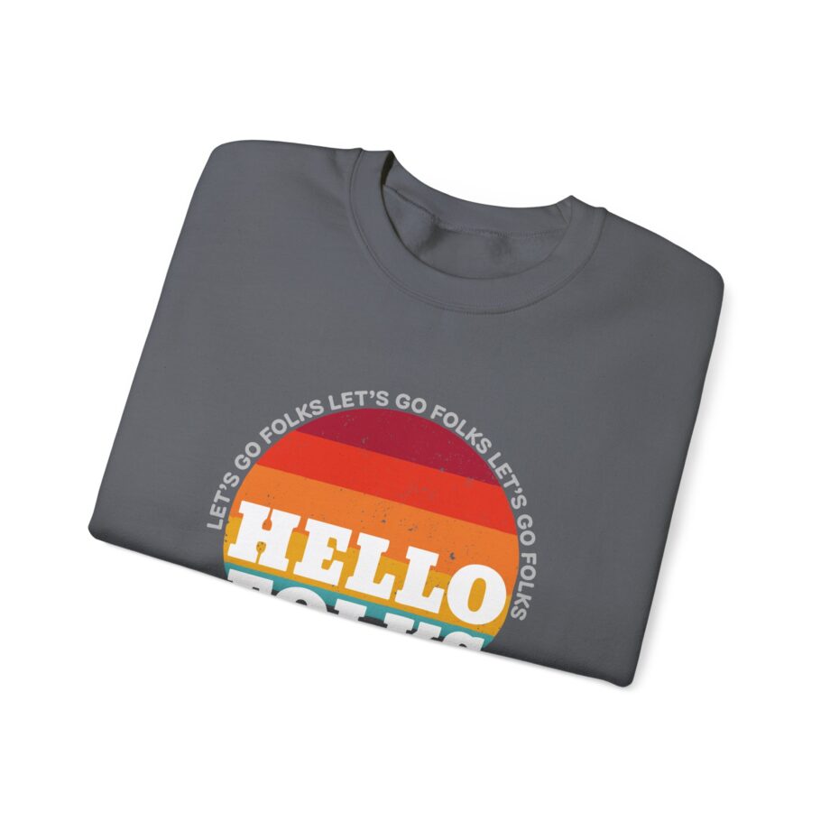 Nate Bargatze Hello Folks Unisex Heavy Blend™ Crewneck Sweatshirt