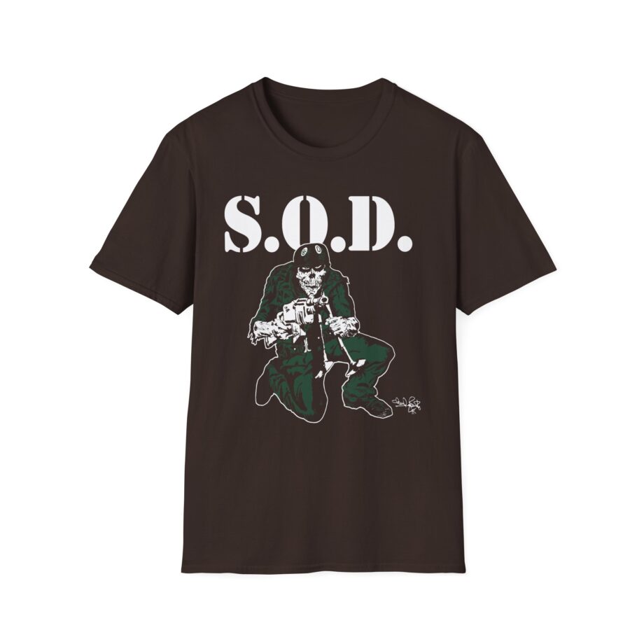 S.o.d. Stormtroopers of Death Schism Tour "85" Speak English or Die Unisex Softstyle T-shirt