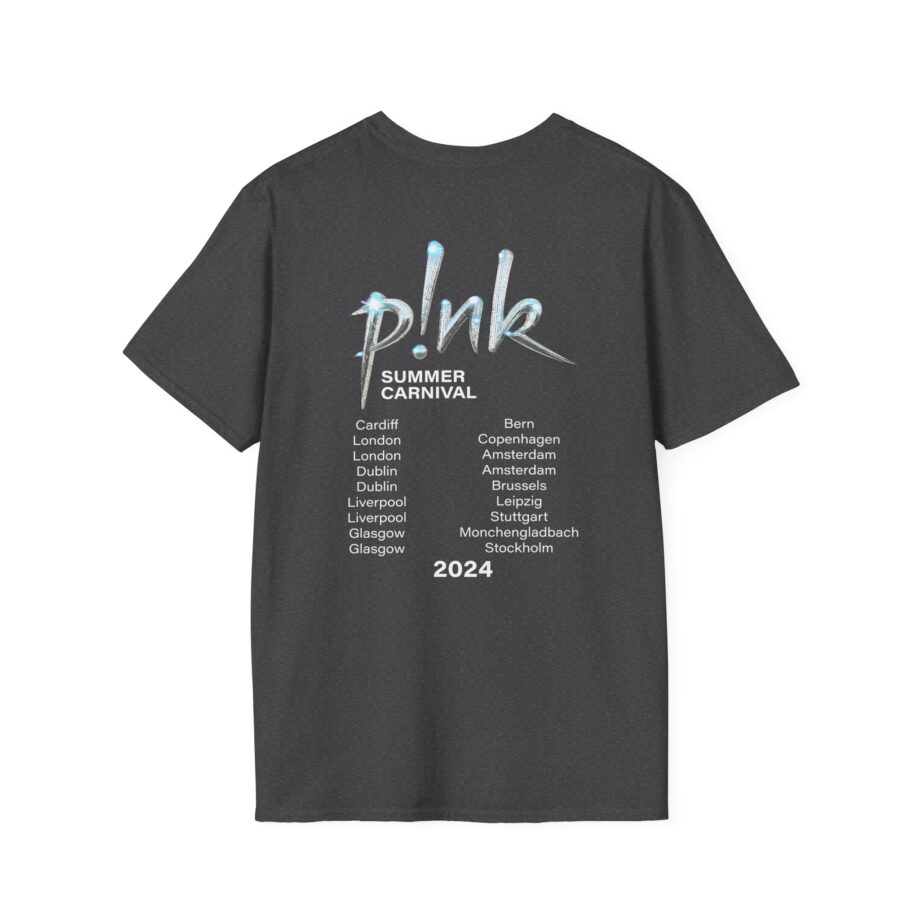 P!nk Split Tie Dye Unisex Softstyle T-Shirt