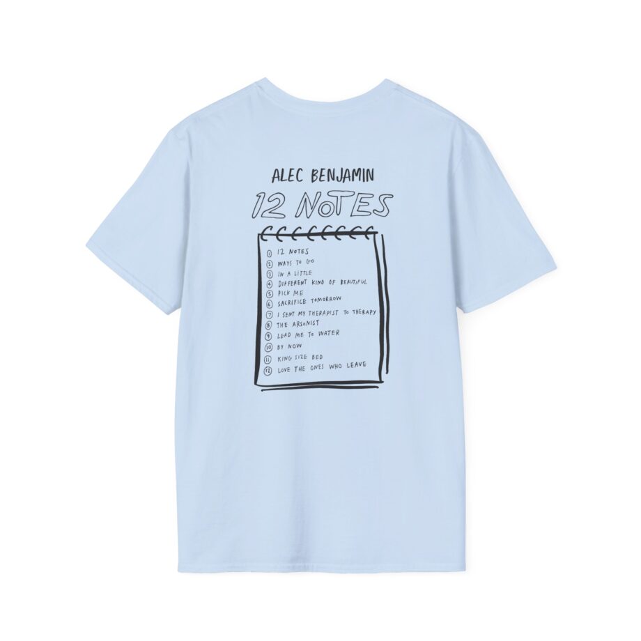 Alec Benjamin 12 Notes Unisex Softstyle T-shirt