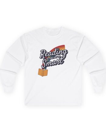 Nate Bargatze Reading is the Key to Smart Unisex Ultra Cotton Long Sleeve Tee