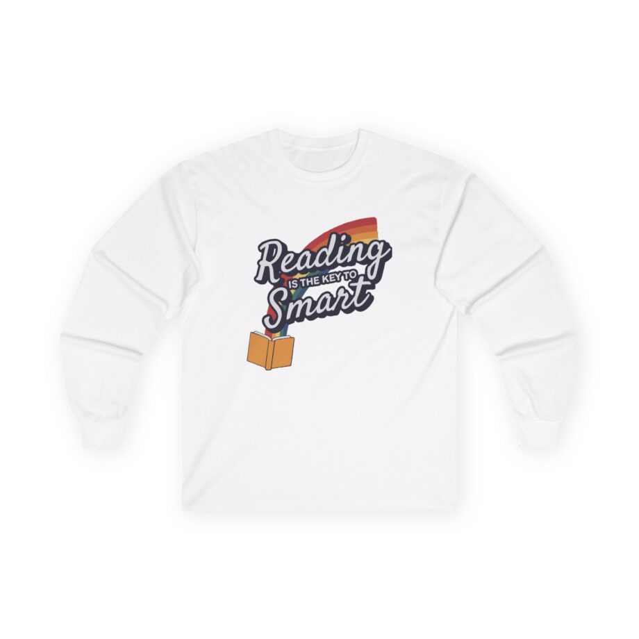Nate Bargatze Reading is the Key to Smart Unisex Ultra Cotton Long Sleeve Tee