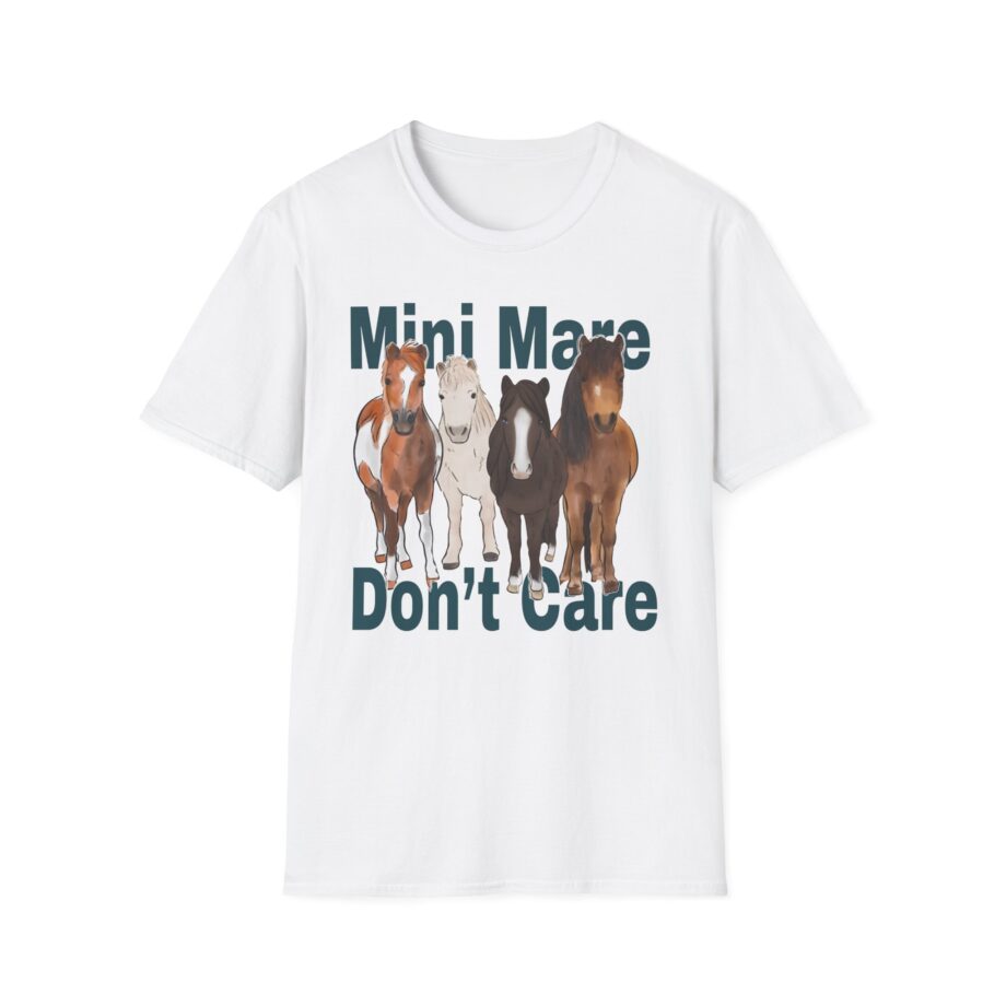 Katie Van Slyke Mini Mare Don't Care Unisex Softstyle T-shirt