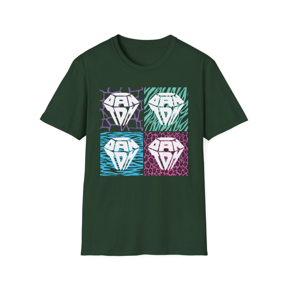 Dan Tdm Hair Metal Diamonds Unisex Softstyle T-shirt
