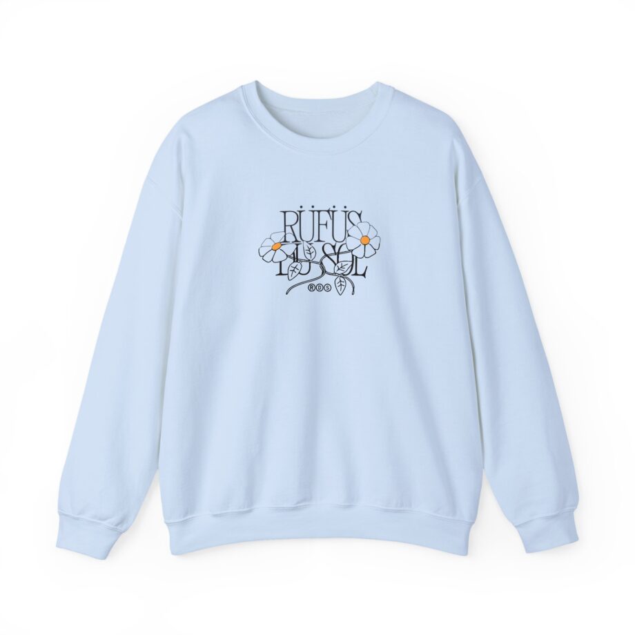Rufus Du Sol Flower Ecru Unisex Heavy Blend™ Crewneck Sweatshirt