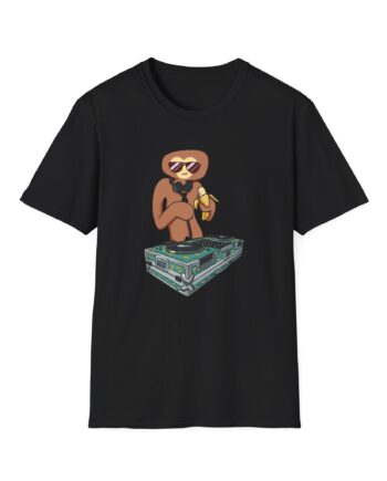 Spoonkid Dj Monke Unisex Softstyle T-Shirt