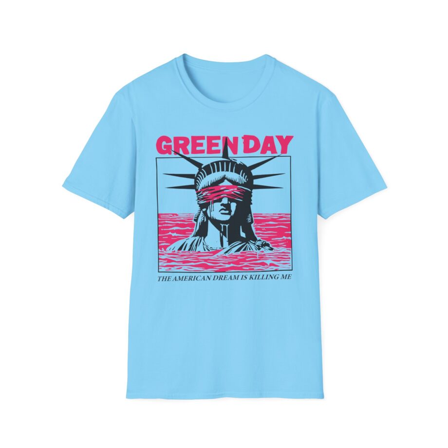 Green Day Lady Liberty Unisex Softstyle T-shirt
