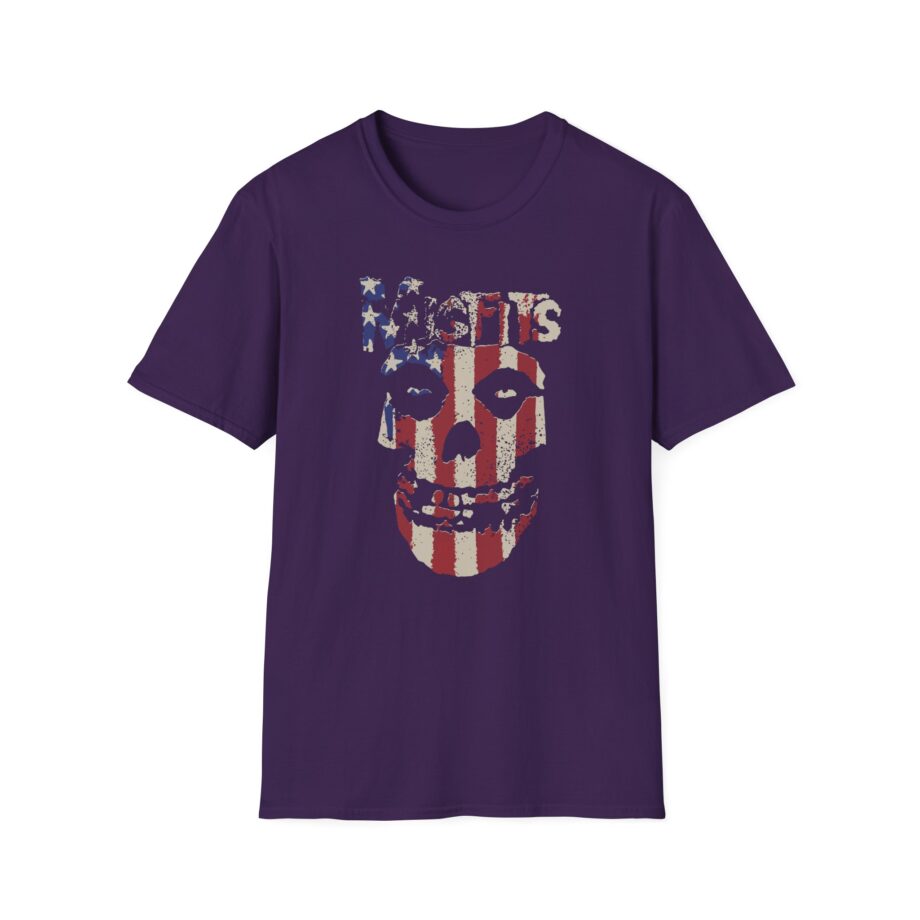 Misfits Stars and Stripes Fiend Skull Unisex Softstyle T-Shirt