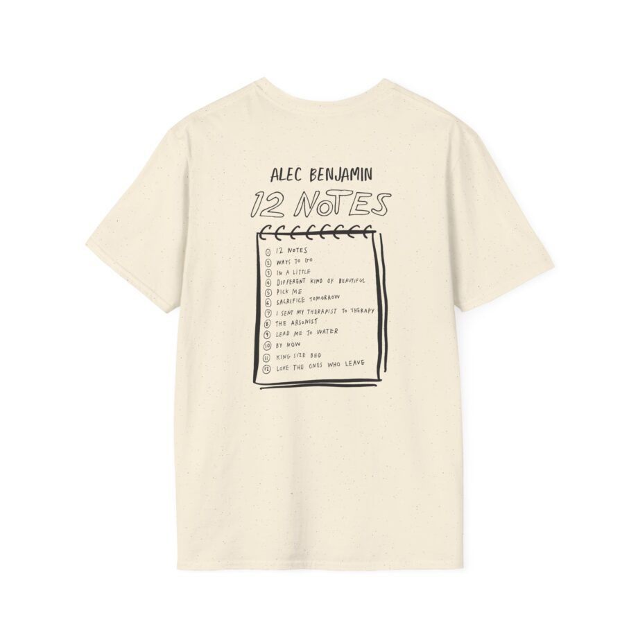 Alec Benjamin 12 Notes Unisex Softstyle T-shirt