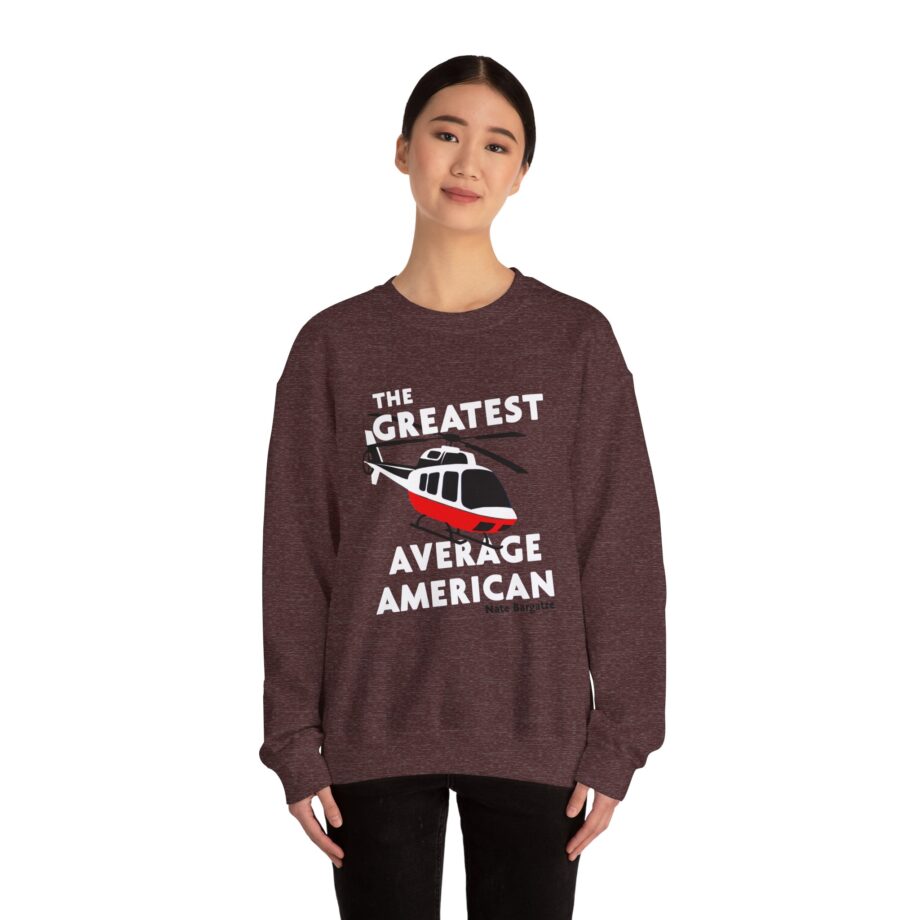 The Greatest Average American Nate Bargatze Unisex Heavy Blend™ Crewneck Sweatshirt