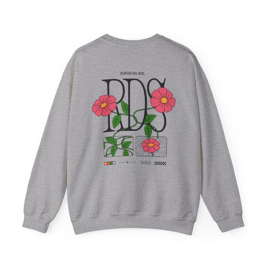 Rufus Du Sol Flower Ecru Unisex Heavy Blend™ Crewneck Sweatshirt