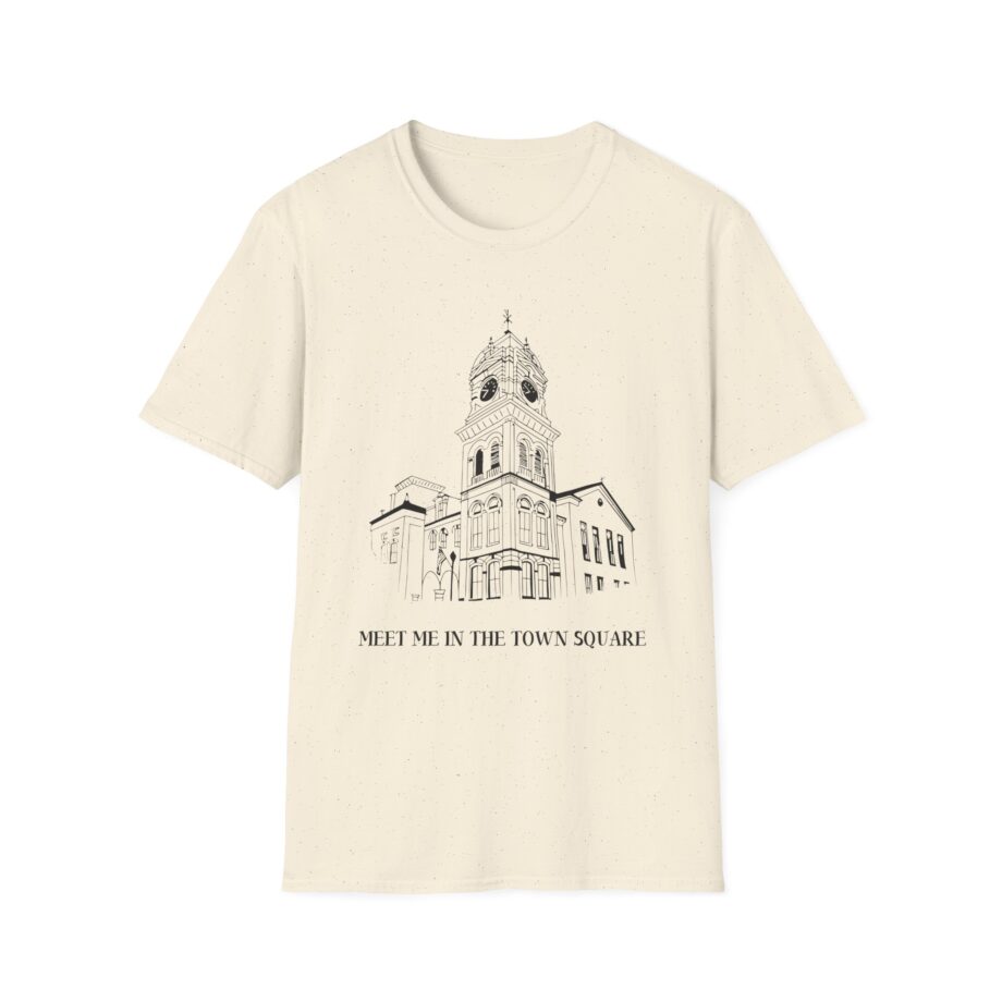 Nina Dobrev Eet Me in the Town Square  Unisex Softstyle T-Shirt