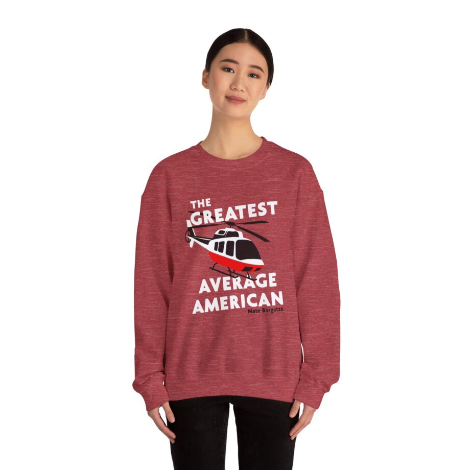 The Greatest Average American Nate Bargatze Unisex Heavy Blend™ Crewneck Sweatshirt