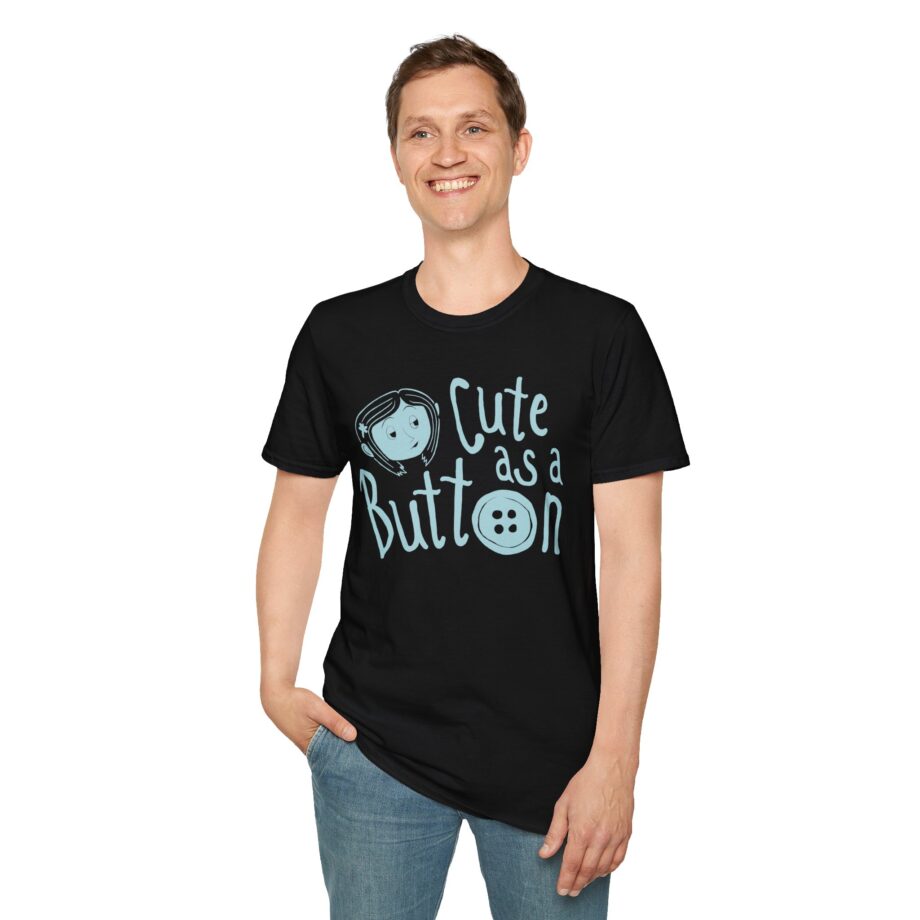 Coraline Cute Button Unisex Softstyle T-shirt