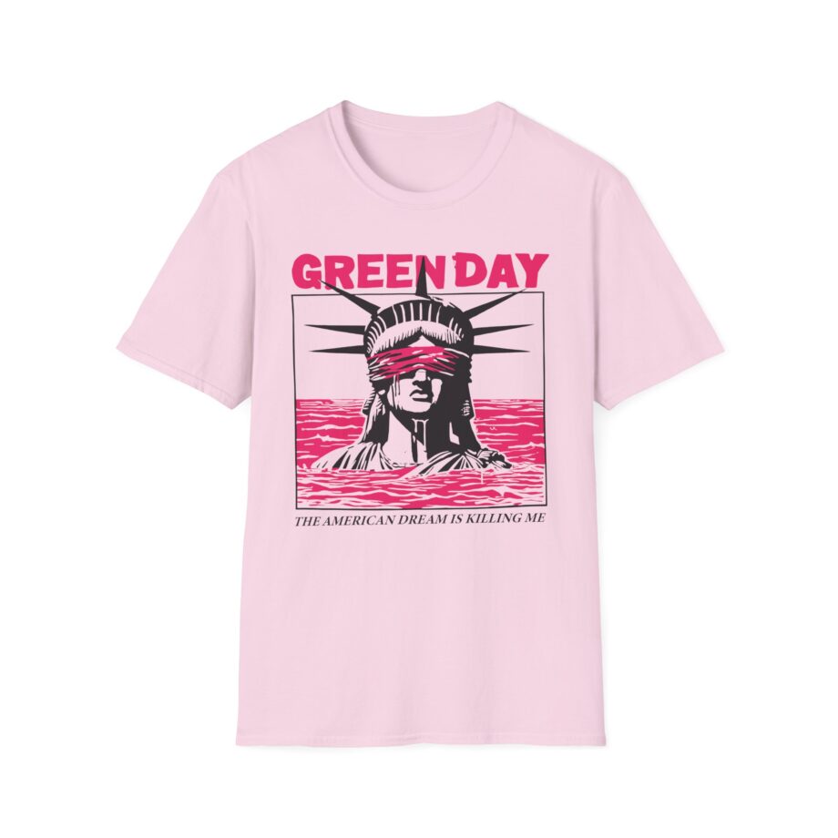 Green Day Lady Liberty Unisex Softstyle T-shirt
