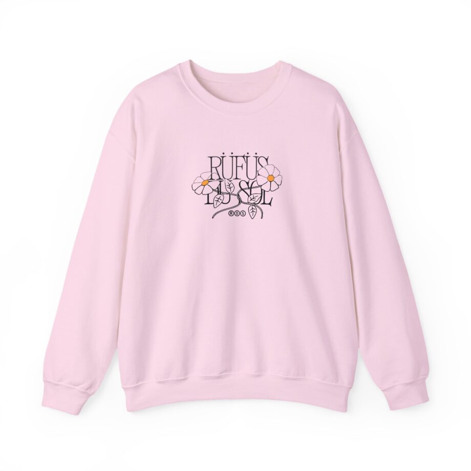 Rufus Du Sol Flower Ecru Unisex Heavy Blend™ Crewneck Sweatshirt