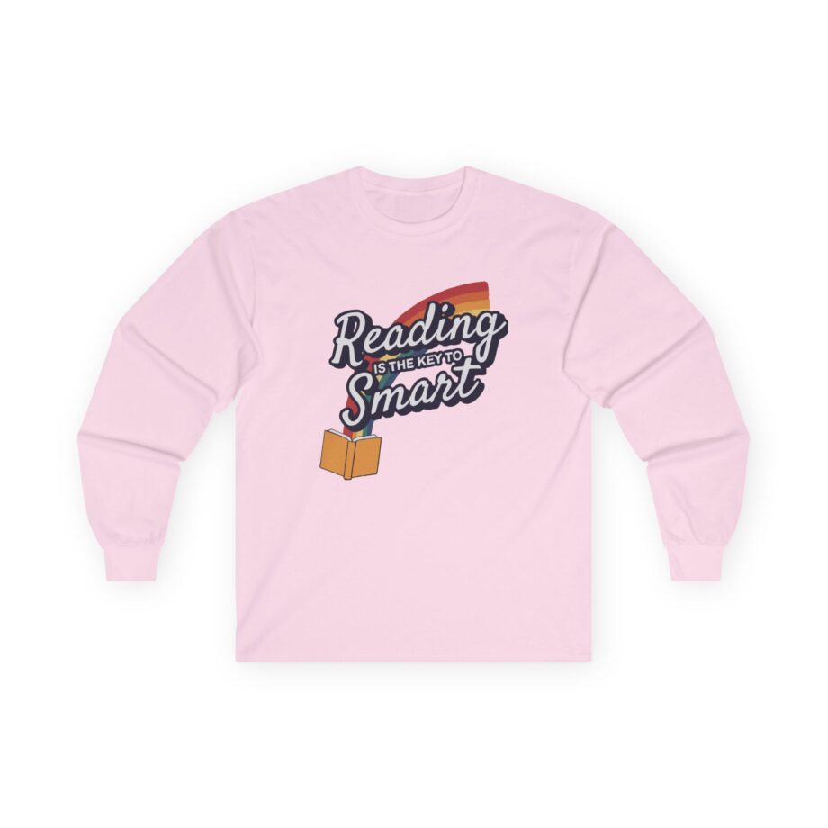 Nate Bargatze Reading is the Key to Smart Unisex Ultra Cotton Long Sleeve Tee
